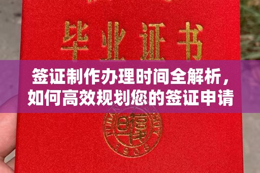 兰考签证制作办理时间全解析，如何高效规划您的签证申请流程