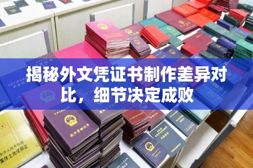 兰考揭秘外文凭证书制作差异对比，细节决定成败
