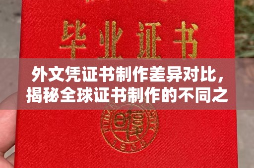 兰考外文凭证书制作差异对比，揭秘全球证书制作的不同之处