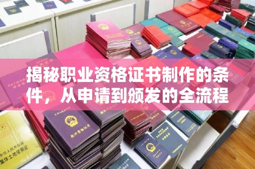 兰考揭秘职业资格证书制作的条件，从申请到颁发的全流程解析