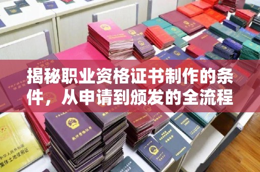 兰考揭秘职业资格证书制作的条件，从申请到颁发的全流程解析