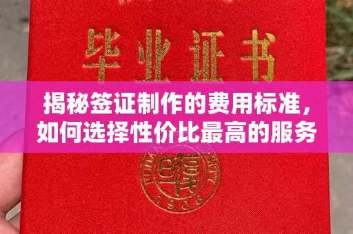 兰考揭秘签证制作的费用标准，如何选择性价比最高的服务？