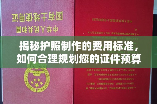兰考揭秘护照制作的费用标准，如何合理规划您的证件预算